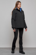 Купить Горнолыжная куртка женская зимняя черного цвета 05Ch, фото 3