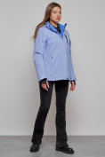 Купить Горнолыжная куртка женская зимняя фиолетового цвета 05F, фото 10