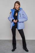 Купить Горнолыжная куртка женская зимняя фиолетового цвета 05F, фото 12