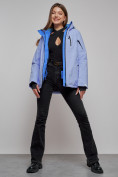 Купить Горнолыжная куртка женская зимняя фиолетового цвета 05F, фото 14