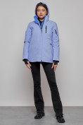 Купить Горнолыжная куртка женская зимняя фиолетового цвета 05F, фото 16