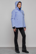 Купить Горнолыжная куртка женская зимняя фиолетового цвета 05F, фото 18
