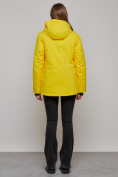 Купить Горнолыжная куртка женская зимняя желтого цвета 05J, фото 14