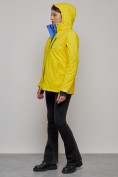 Купить Горнолыжная куртка женская зимняя желтого цвета 05J, фото 16