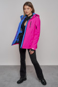Купить Горнолыжная куртка женская зимняя розового цвета 05R, фото 17