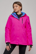 Купить Горнолыжная куртка женская зимняя розового цвета 05R, фото 2