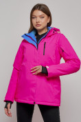 Купить Горнолыжная куртка женская зимняя розового цвета 05R, фото 3
