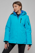 Купить Горнолыжная куртка женская зимняя синего цвета 05S, фото 2