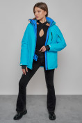 Купить Горнолыжная куртка женская зимняя синего цвета 05S, фото 8