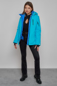 Купить Горнолыжная куртка женская зимняя синего цвета 05S, фото 9