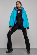 Купить Горнолыжная куртка женская зимняя синего цвета 05S, фото 10