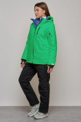 Купить Горнолыжная куртка женская зимняя зеленого цвета 05Z, фото 14