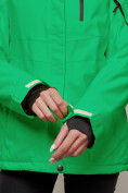 Купить Горнолыжная куртка женская зимняя зеленого цвета 05Z, фото 5