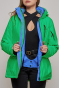 Купить Горнолыжная куртка женская зимняя зеленого цвета 05Z, фото 8