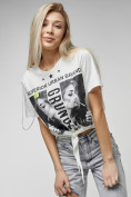 Купить Топ футболка женская белого цвета 06021Bl, фото 3