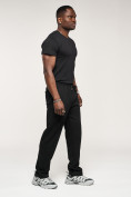 Купить Брюки штаны спортивные с карманами мужские черного цвета 061Ch, фото 3