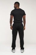 Купить Брюки штаны спортивные с карманами мужские черного цвета 061Ch, фото 4