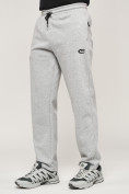 Купить Брюки штаны спортивные с карманами мужские светло-серого цвета 061SS, фото 11