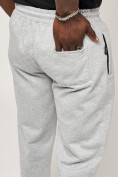 Купить Брюки штаны спортивные с карманами мужские светло-серого цвета 061SS, фото 14