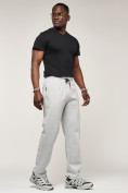 Купить Брюки штаны спортивные с карманами мужские светло-серого цвета 061SS, фото 6