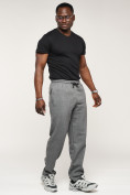 Купить Брюки штаны спортивные с карманами мужские серого цвета 061Sr, фото 3