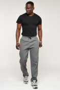 Купить Брюки штаны спортивные с карманами мужские серого цвета 061Sr, фото 4