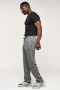 Купить Брюки штаны спортивные с карманами мужские серого цвета 061Sr, фото 6