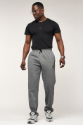 Купить Брюки штаны спортивные с карманами мужские серого цвета 061Sr, фото 8