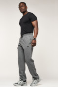 Купить Брюки штаны спортивные с карманами мужские серого цвета 061Sr, фото 9