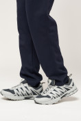 Купить Брюки штаны спортивные с карманами мужские темно-синего цвета 061TS, фото 12