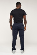 Купить Брюки штаны спортивные с карманами мужские темно-синего цвета 061TS, фото 6