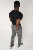 Купить Брюки джоггеры спортивные с карманами мужские серого цвета 062Sr, фото 8