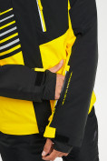 Купить Горнолыжный костюм мужской желтого цвета 077012J, фото 8