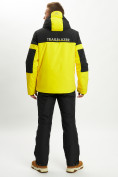 Купить Горнолыжный костюм анорак мужской желтого цвета 077024J, фото 3