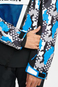 Купить Горнолыжный костюм анорак мужской синего цвета 077027S, фото 7