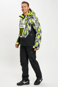 Купить Горнолыжный костюм анорак мужской зеленого цвета 077027Z, фото 2