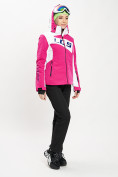 Купить Горнолыжный костюм женский розового цвета 077030R, фото 4