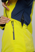 Купить Горнолыжный костюм женский желтого цвета 077033J, фото 10