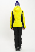 Купить Горнолыжный костюм женский желтого цвета 077034J, фото 3