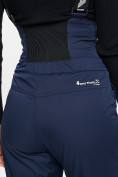 Купить Горнолыжный костюм женский темно-синего цвета 077034TS, фото 13