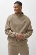 Купить Олимпийка мужской демисезонный на флисе УЦЕНКА бежевого цвета 0879B