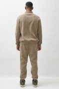 Купить Олимпийка мужской демисезонный на флисе УЦЕНКА бежевого цвета 0879B, фото 5