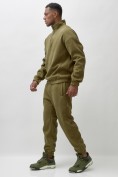 Купить Брюки мужские демисезонные на флисе УЦЕНКИ хаки цвета 0880Kh, фото 2