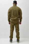 Купить Брюки мужские демисезонные на флисе УЦЕНКИ хаки цвета 0880Kh, фото 4