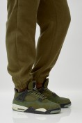 Купить Брюки мужские демисезонные на флисе УЦЕНКИ хаки цвета 0880Kh, фото 5