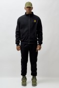 Купить Брюки мужские демисезонный на флисе УЦЕНКА черного цвета 0881Ch, фото 2