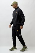 Купить Брюки мужские демисезонный на флисе УЦЕНКА черного цвета 0881Ch, фото 3