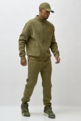 Купить Брюки мужские демисезонный на флисе УЦЕНКА цвета хаки 0881Kh, фото 5