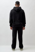Купить Брюки мужские демисезонные на флисе УЦЕНКА черного цвета 0882Ch, фото 4