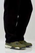 Купить Брюки мужские демисезонные на флисе УЦЕНКА черного цвета 0882Ch, фото 5